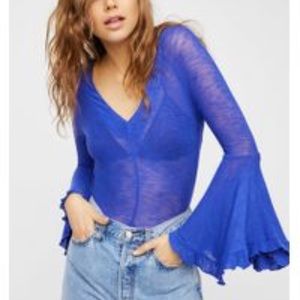Free People Bell Sleeve Top